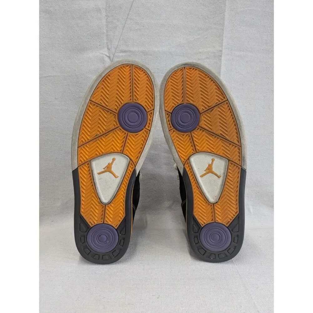 Retro Streetwear Y2K Size 10 Jordan PHLY Legend 342222-051 Black Purple Orange